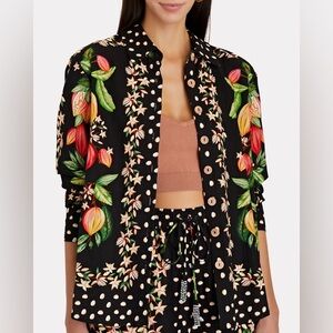 NWT Farm Rio Cocoa Long Sleeve Shirt XS